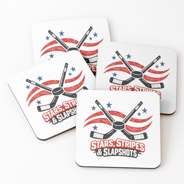 Item preview, USA Hockey – Stars, Stripes & Slapshots Patriotic Ice Hockey Design designed and sold by timizar.