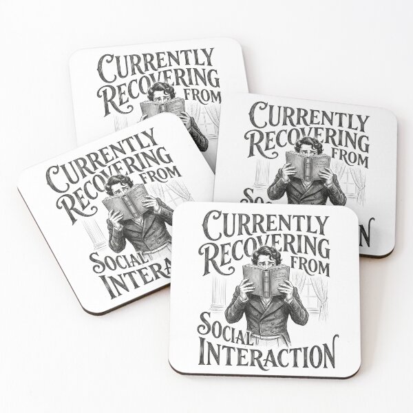 Item preview, Currently Recovering From Social Interaction Engraved Pride And Prejudice designed and sold by Fenay Designs.