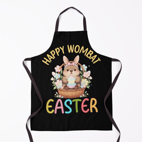 Item preview, Cute Happy Easter Wombat designed and sold by FurrFunPrints.