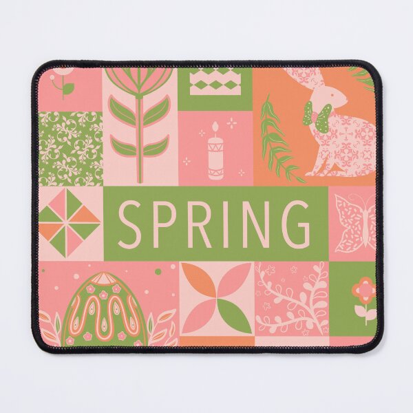 Item preview, Colourful spring illustration with Easter motifs designed and sold by natinart.