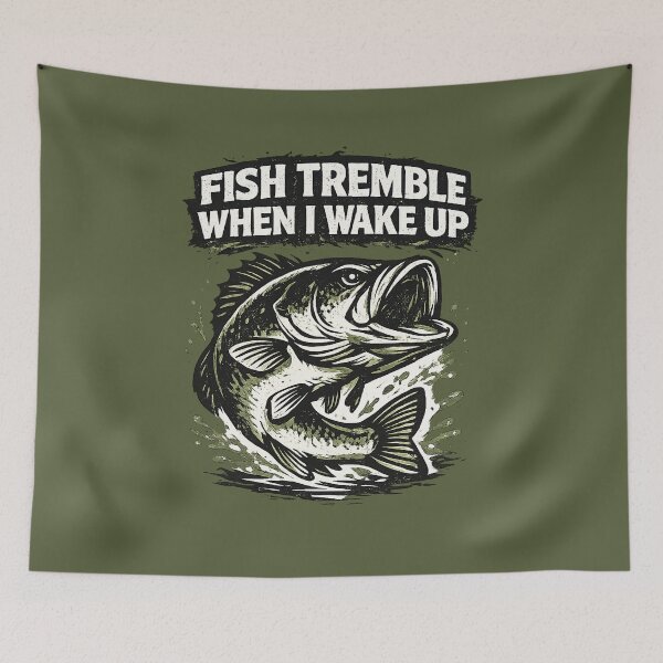 Item preview, Fish Tremble When I Wake Up designed and sold by StrawDesign.