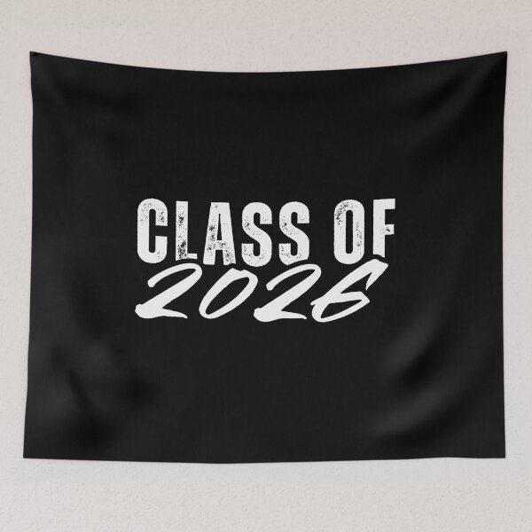 Item preview, Class of 2026 – White Distressed Graduation Year Script Design for Seniors, Students & Grads designed and sold by GFamilyC.