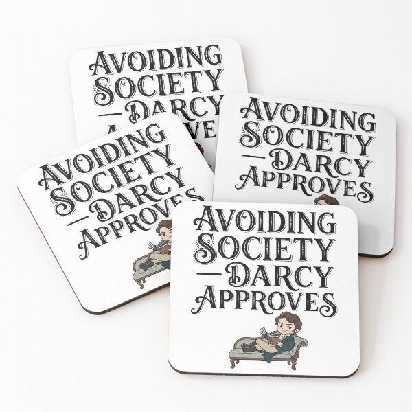 Item preview, Avoiding Society Darcy Approves Chibi Pride And Prejudice designed and sold by Fenay Designs.