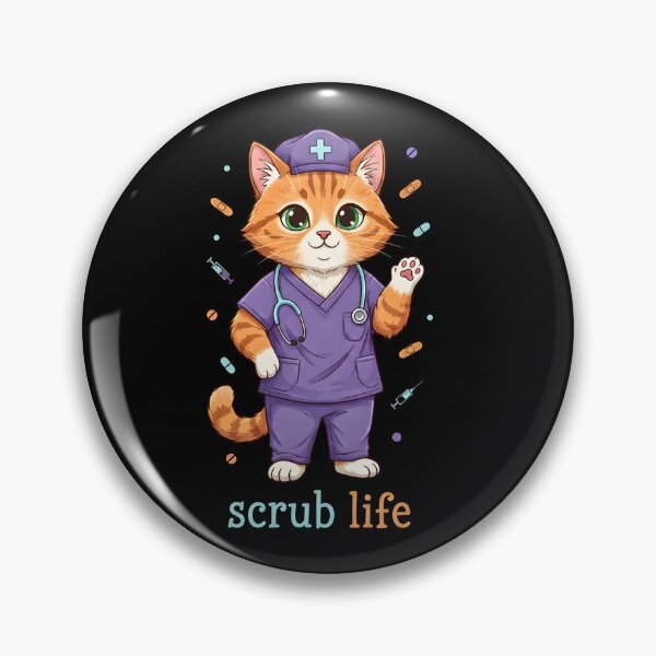 Item preview, Kawaii Ginger Nurse Cat designed and sold by Steele-Art.