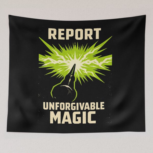 Item preview, Beware The Green Flash Magic Warning Poster designed and sold by agearb.