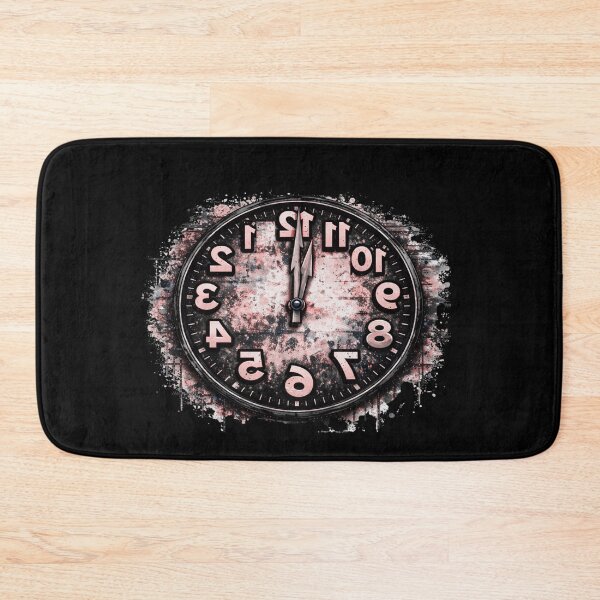 Item preview, Reverse Time – Mirrored Urban Street Analog Clock Illustration designed and sold by Mosogoloso.