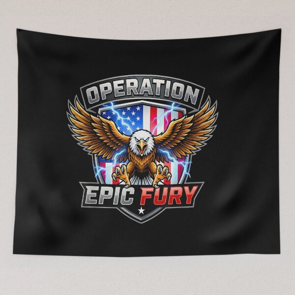 Item preview, Operation Epic Fury Eagle USA Flag And Lightning designed and sold by RDGNR.