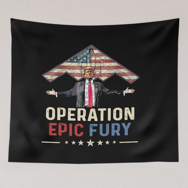 Item preview, Operation Epic Fury Trump American Flag Fighter Jet Patriotic designed and sold by RDGNR.