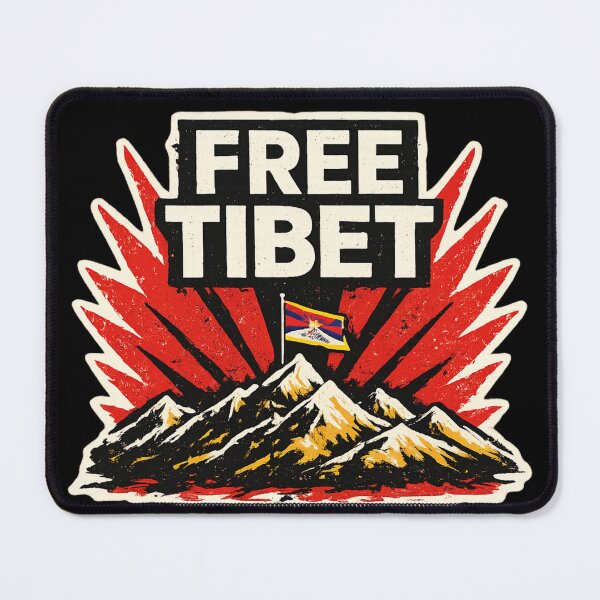 Item preview, Free Tibet – Tibetan Freedom Protest Design, Human Rights Activism Graphic designed and sold by Lunaria Arts.