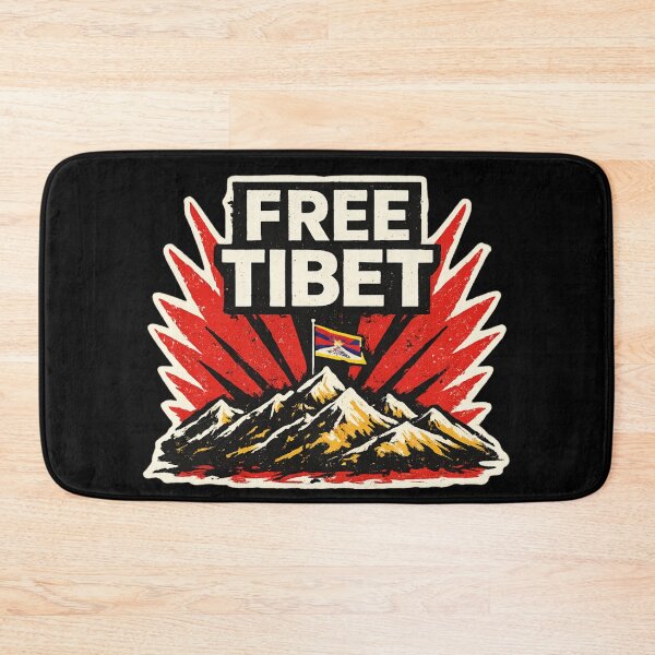 Item preview, Free Tibet – Tibetan Freedom Protest Design, Human Rights Activism Graphic designed and sold by Lunaria Arts.