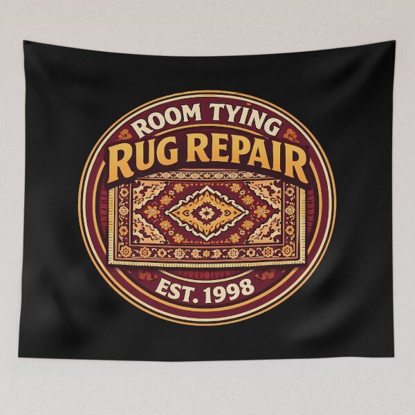 Item preview, Room Tying Rug Repair Retro Design designed and sold by agearb.