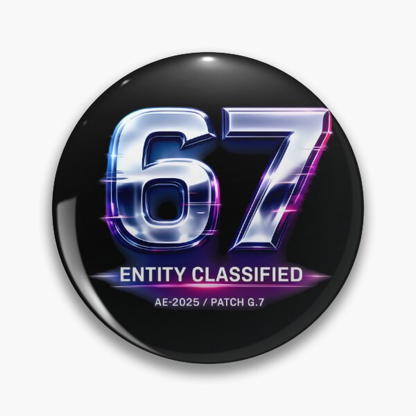 Item preview, Cyberpunk Entity 67 Cyberpunk Futuristic Number designed and sold by SplashTastic.