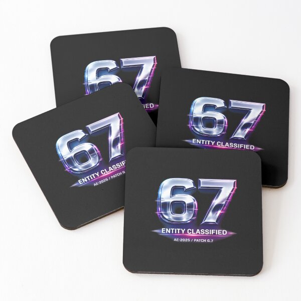 Item preview, Cyberpunk Entity 67 Cyberpunk Futuristic Number designed and sold by SplashTastic.