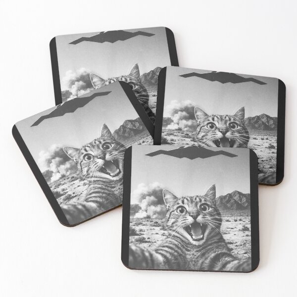 Item preview, B-2 Bomber Stealth Flyover USA UFO Aircraft Funny Cat Selfie designed and sold by RDGNR.