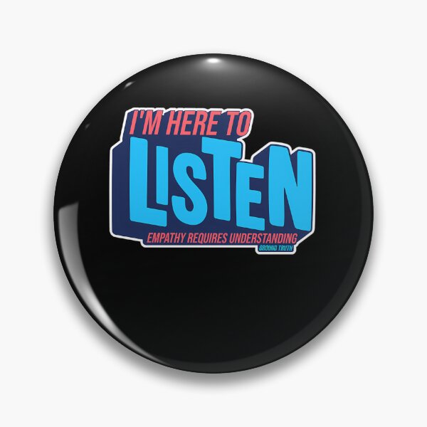 Item preview,  I'M Here To Listen - White Background Blocky designed and sold by amandac9.