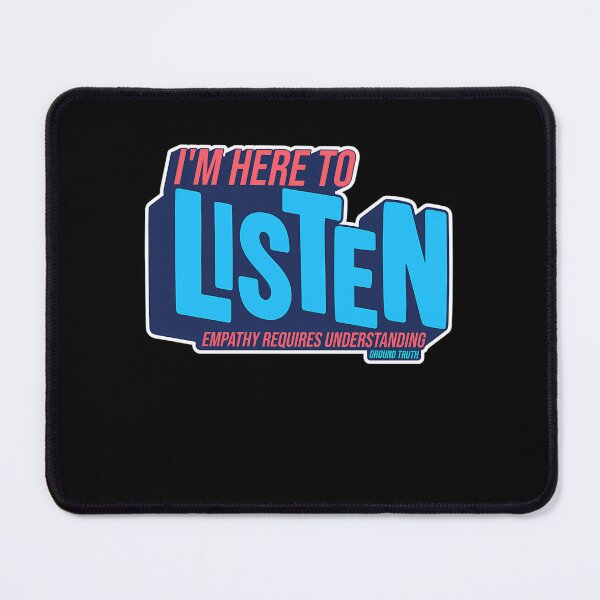 Item preview, I'M Here To Listen - White Background Blocky designed and sold by amandac9.