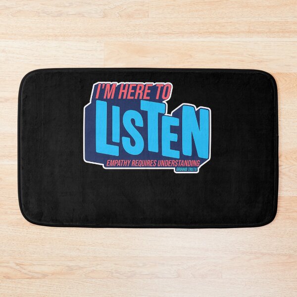 Item preview,  I'M Here To Listen - White Background Blocky designed and sold by amandac9.