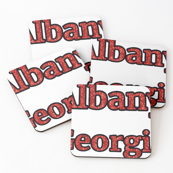 Item preview, Albany Georgia City Name With Red Rhinestone designed and sold by TheIconSmith.