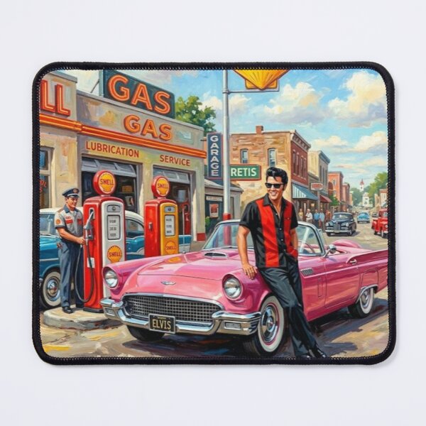 Item preview, Golden Era Pit Stop: Elvis in Retro Americana designed and sold by Art's Diner.