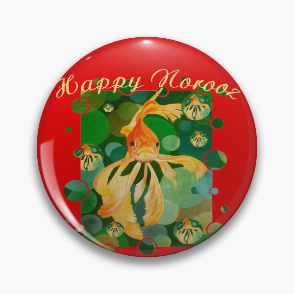 Item preview, Happy Norooz Happy New Year Goldfish designed and sold by taiche.