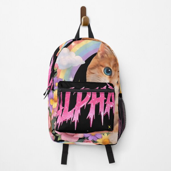 Item preview, Alpha Male Funny Kitten Rainbow Floral Hilarious Cat Meme Cat Lovers designed and sold by RDGNR.