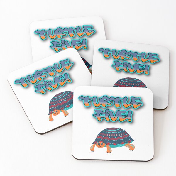 Item preview, Turtle five! Funny modern design designed and sold by Newprojectart.