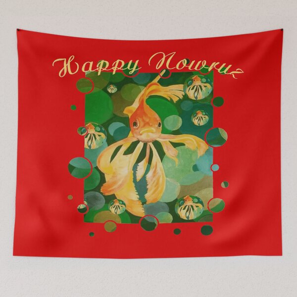 Item preview, Happy Nowruz Happy New Year Goldfish designed and sold by taiche.