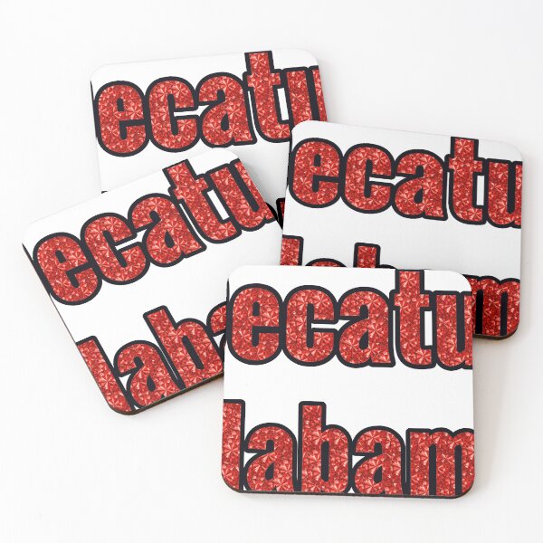Item preview, Decatur Alabama City Name With Red Rhinestone designed and sold by TheIconSmith.