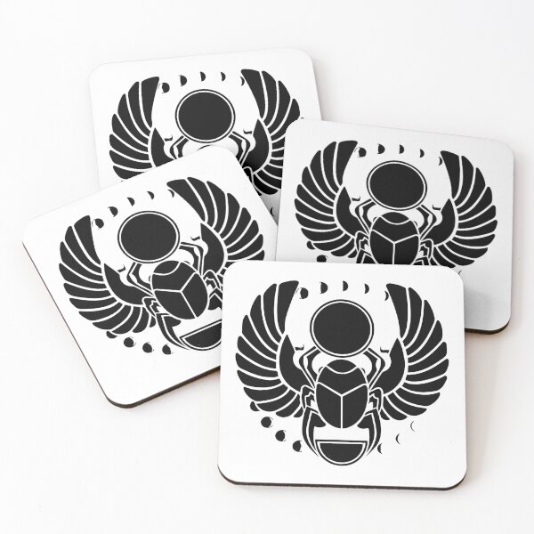 Item preview, Scarab Beetle Egyptian Symbol Silhouette Illustration for Ancient Mythology Enthusiasts designed and sold by RickE.