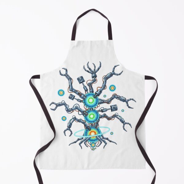 Item preview, Multi‑Arm Mecha Guardian with Energy Cores | Sci‑Fi Cosmic Droid T‑Shirt  designed and sold by Dzblack.