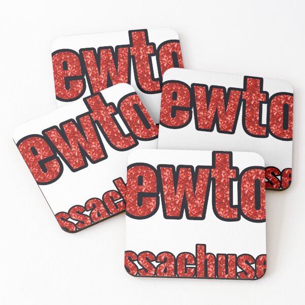 Item preview, Newton Massachusetts City Name With Red Rhinestone designed and sold by TheIconSmith.