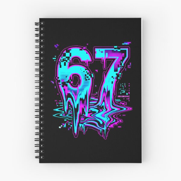 Item preview, Glitch Number 67 Abstract Vaporwave Aesthetic designed and sold by SplashTastic.
