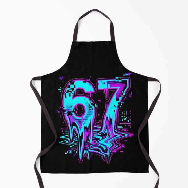 Item preview, Glitch Number 67 Abstract Vaporwave Aesthetic designed and sold by SplashTastic.