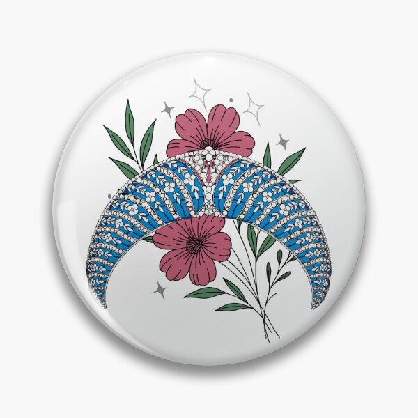 Item preview, Duchess of Westminister's Blue Enamel Kokoshnik Flowers designed and sold by FreeOrca.