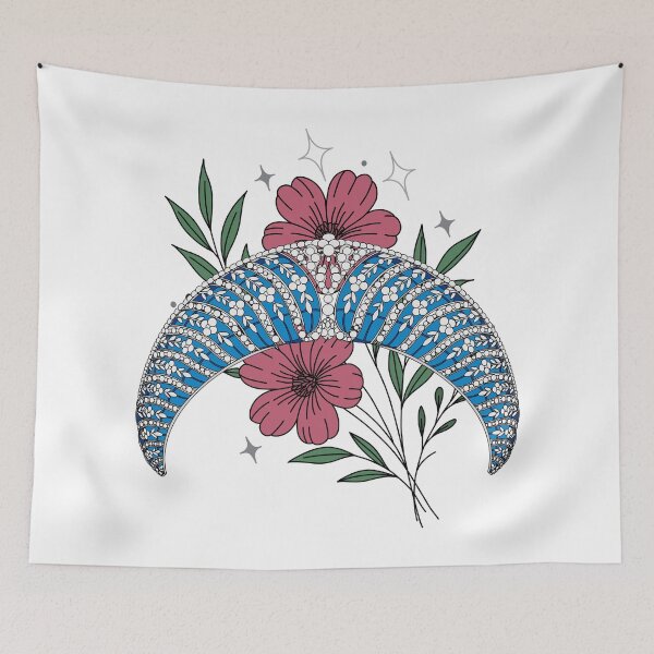Item preview, Duchess of Westminister's Blue Enamel Kokoshnik Flowers designed and sold by FreeOrca.