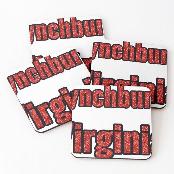 Item preview, Lynchburg Virginia City Name With Red Rhinestone designed and sold by TheIconSmith.