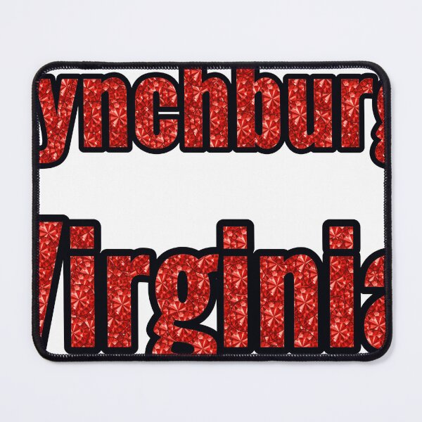 Item preview, Lynchburg Virginia City Name With Red Rhinestone designed and sold by TheIconSmith.