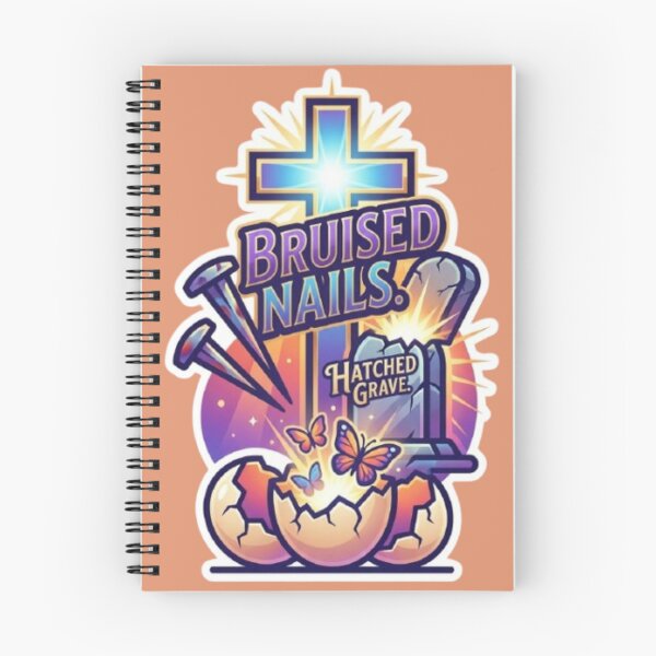 Item preview, Bruised Nails Hatched Grave He Is Risen Easter 2026 Religious Cross Design - Cross - Egg- New Birth- Redemption- Antisin  designed and sold by BlackAndBrown.