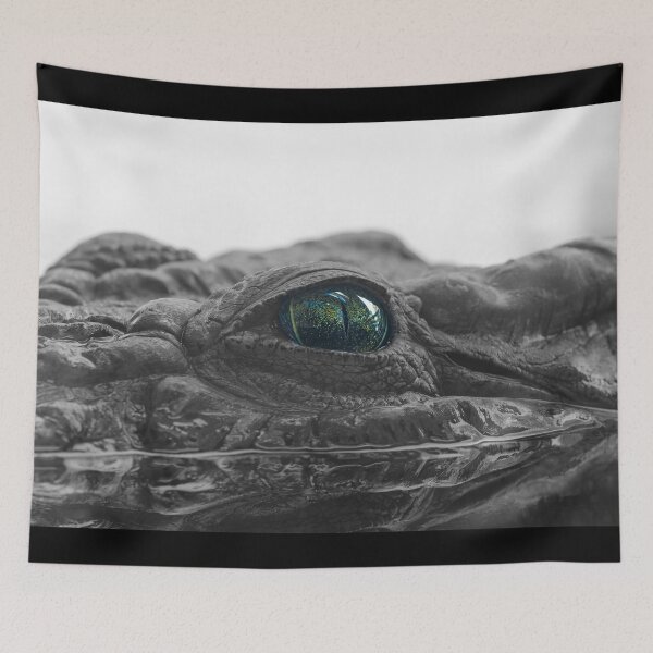 Item preview, Intense Crocodile Eye Close-Up - Majestic Wildlife Photography designed and sold by AbulailArt.