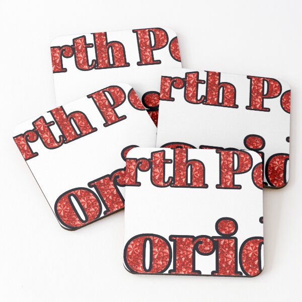 Item preview, North Port Florida City Name With Red Rhinestone designed and sold by TheIconSmith.