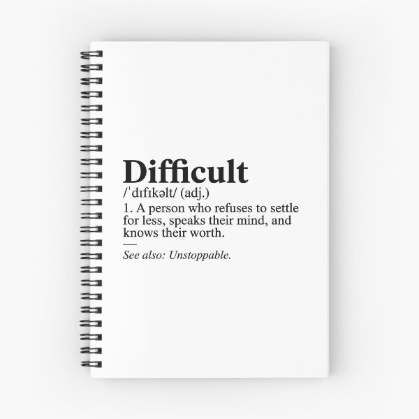 Item preview, Difficult Definition – Funny saying for strong women & empowerment designed and sold by Fuechse.