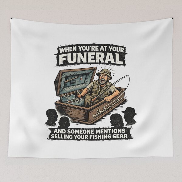 Item preview, Anglers Funeral designed and sold by StrawDesign.