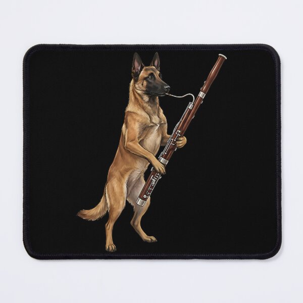 Item preview, Belgian Malinois Playing Bassoon Player Bassoonist Dog Lover designed and sold by TerryConnells.