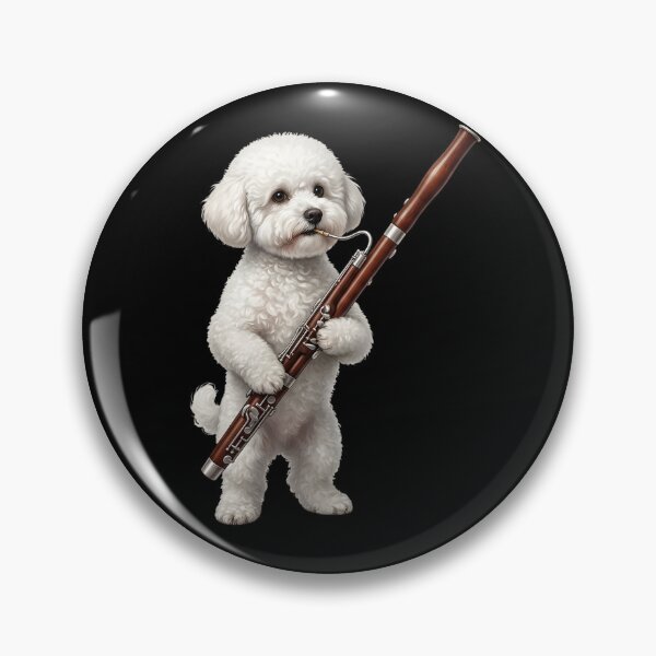 Item preview, Bichon Frise Playing Bassoon Player Bassoonist Dog Lover designed and sold by TerryConnells.