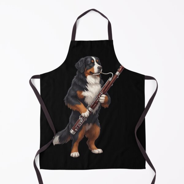 Item preview, Bernese Mountain Dog Playing Bassoon Player Bassoonist Dog Lover designed and sold by TerryConnells.
