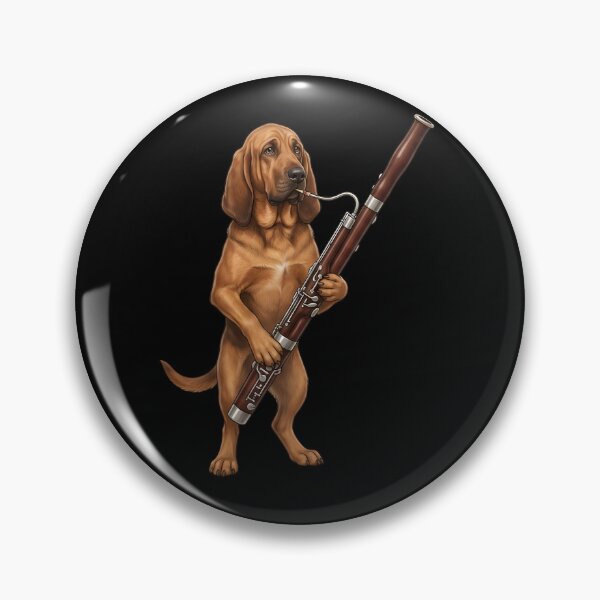 Item preview, Bloodhound Playing Bassoon Player Bassoonist Dog Lover designed and sold by TerryConnells.
