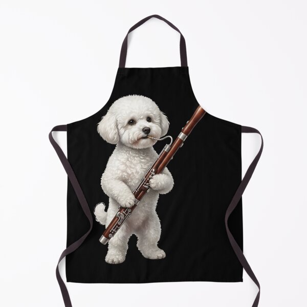Item preview, Bichon Frise Playing Bassoon Player Bassoonist Dog Lover designed and sold by TerryConnells.