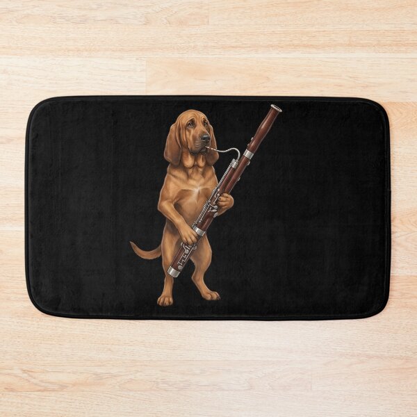 Item preview, Bloodhound Playing Bassoon Player Bassoonist Dog Lover designed and sold by TerryConnells.