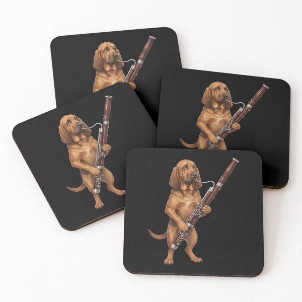 Item preview, Bloodhound Playing Bassoon Player Bassoonist Dog Lover designed and sold by TerryConnells.