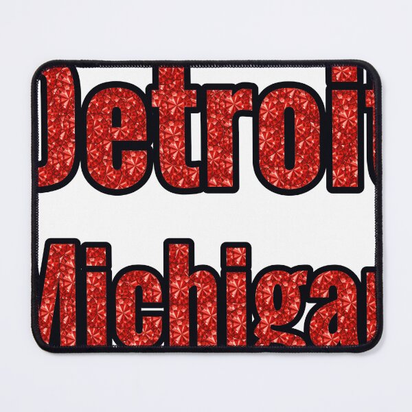 Item preview, Detroit Michigan City Name With Red Rhinestone designed and sold by TheIconSmith.
